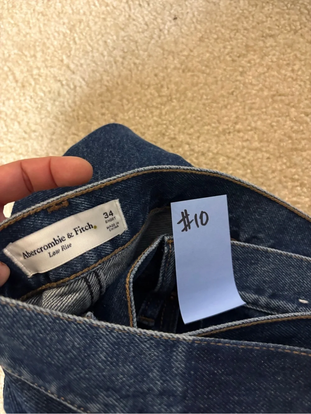 Classic womens Dark Blue Denim Jeans